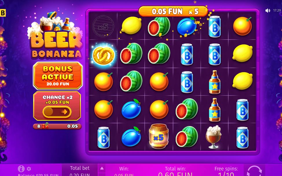 Free spins med fyra pretzel-scatter på hjulen